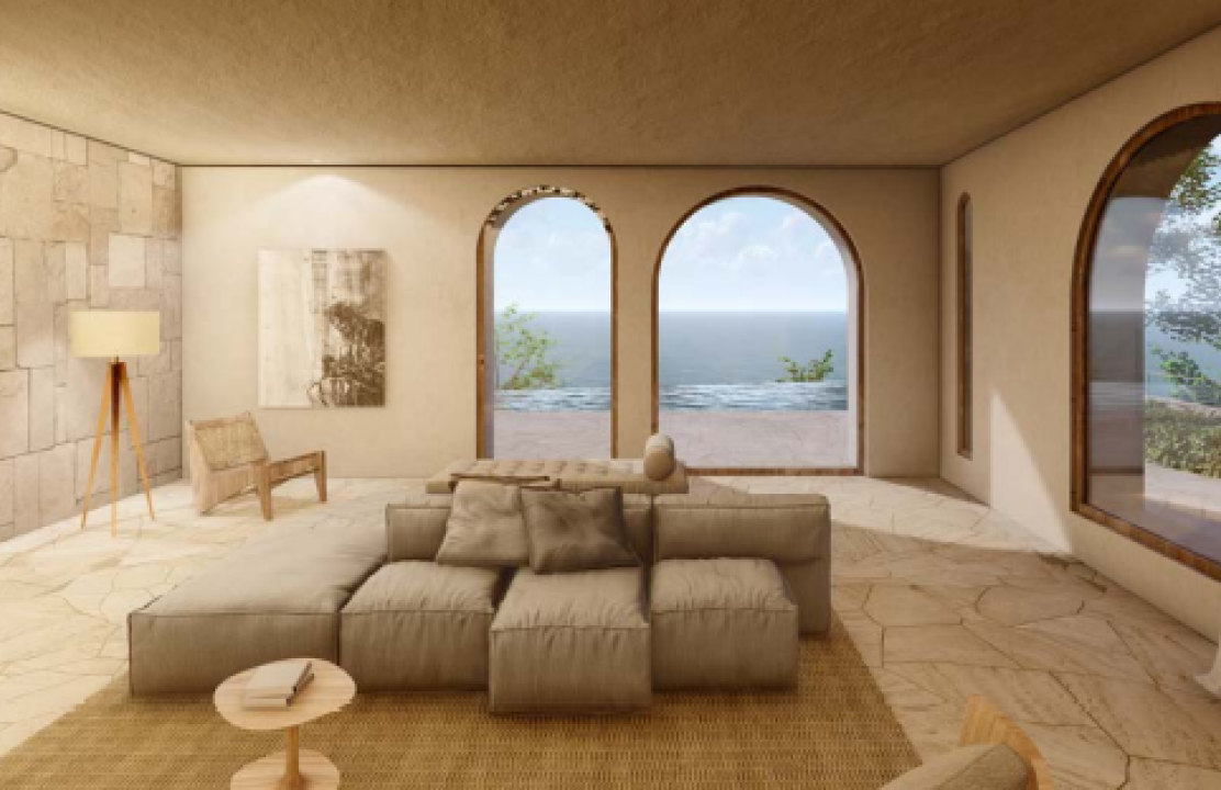 luxurious interior of villa couches and rugs