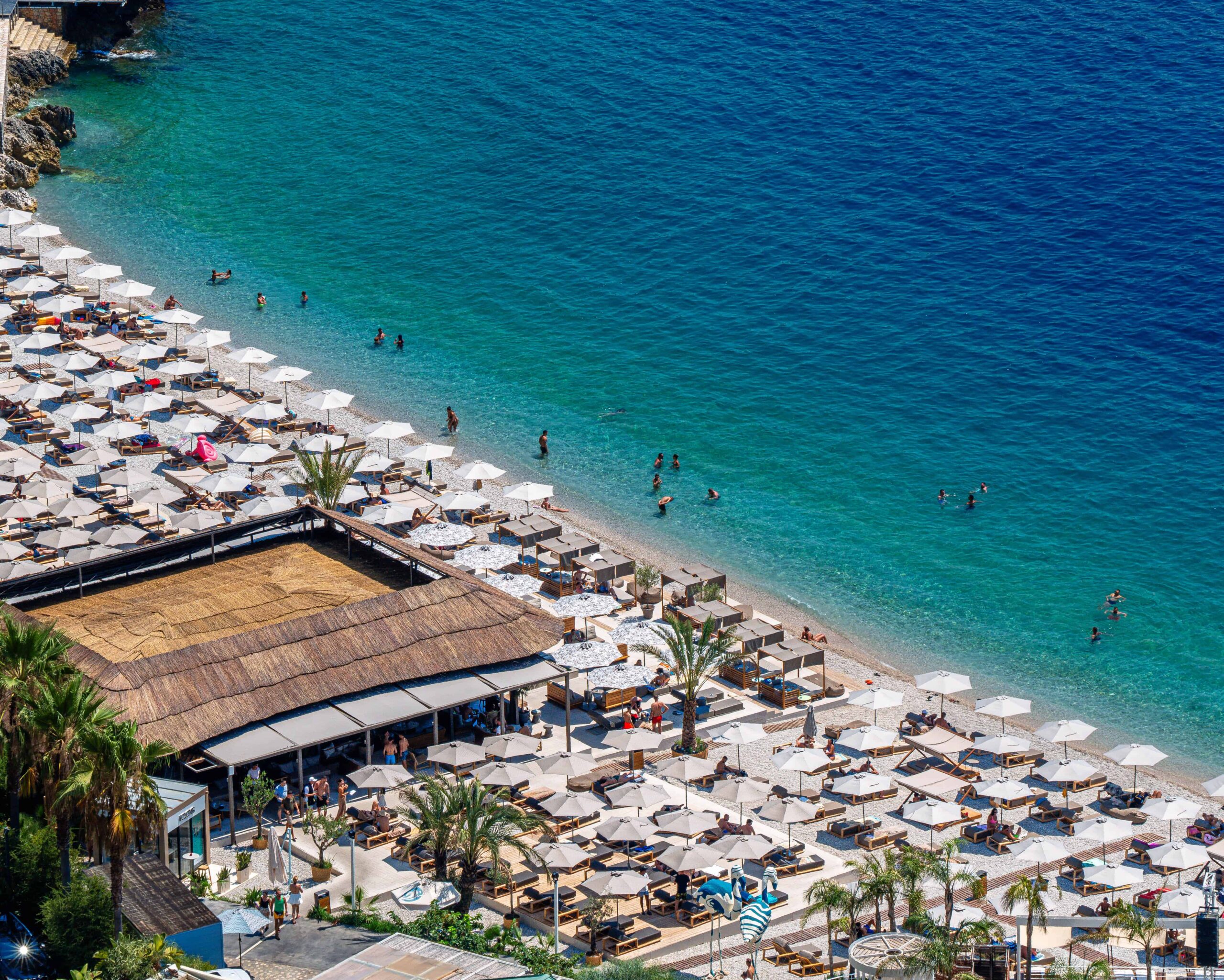 aerial view of ionian sea