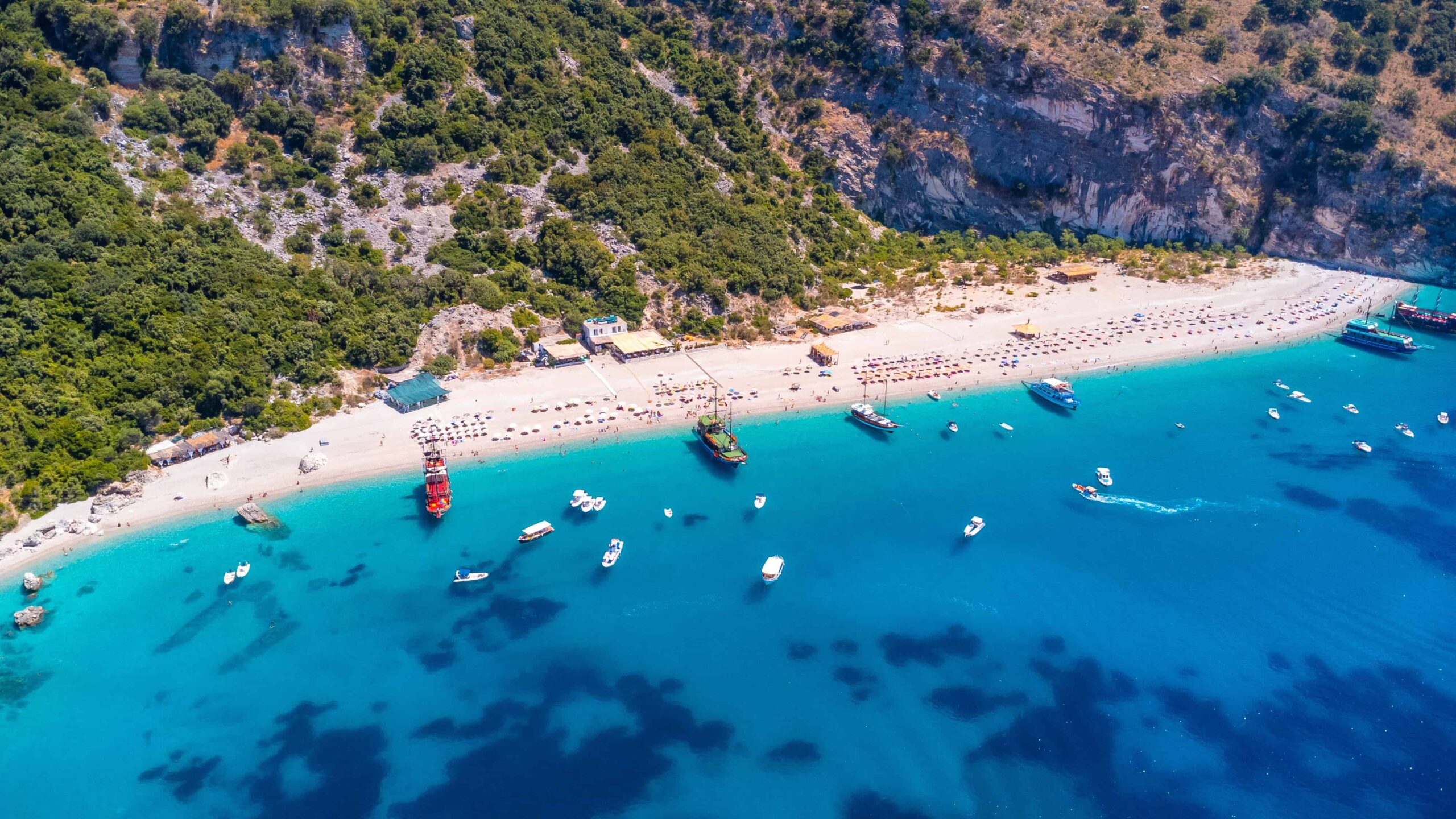 aerial shot of kroreza bay