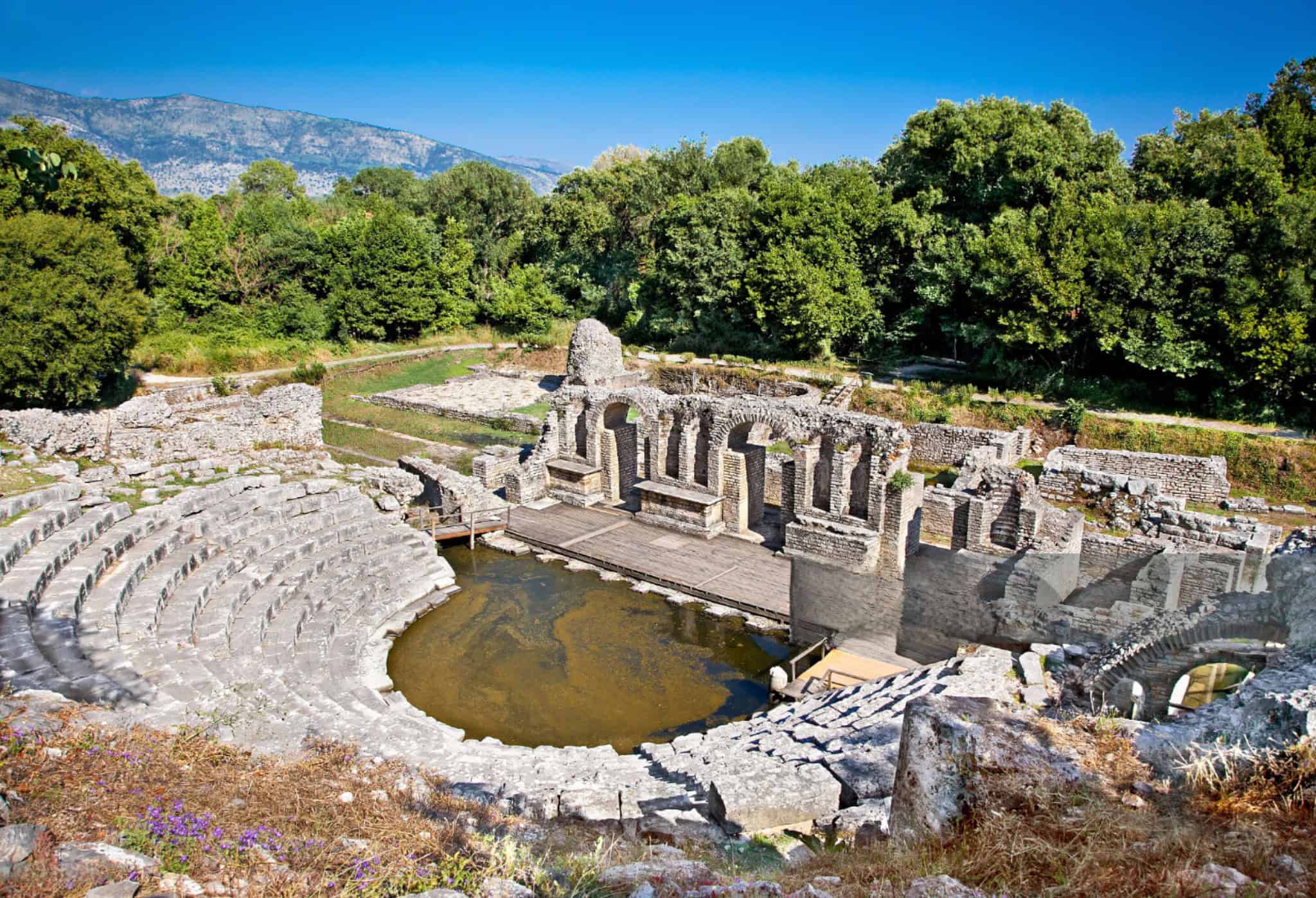 ruins of amphitheater in butrint